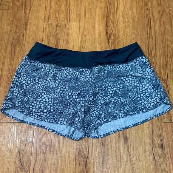 Nike Blue Printed Rival Running Training Shorts - Picture 2 of 10